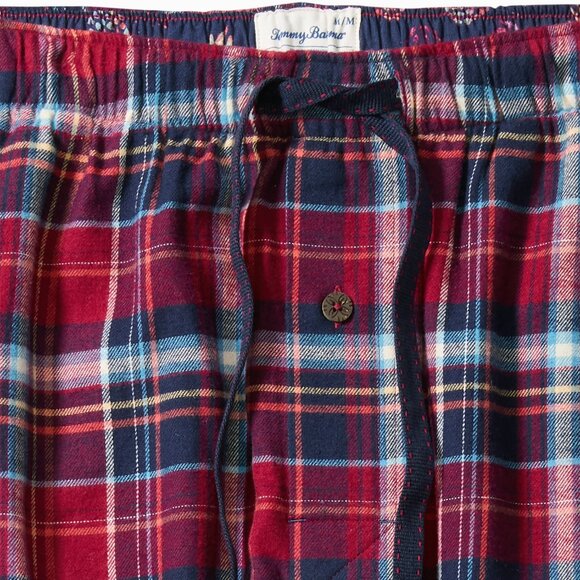 Tommy Bahama Flannel Plaid Pajama Pants $52 in Red Plaid - Picture 4 of 15
